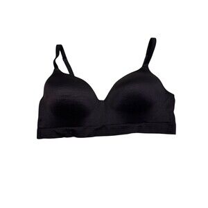 Hanes Bra Size M Black Soft No Wire